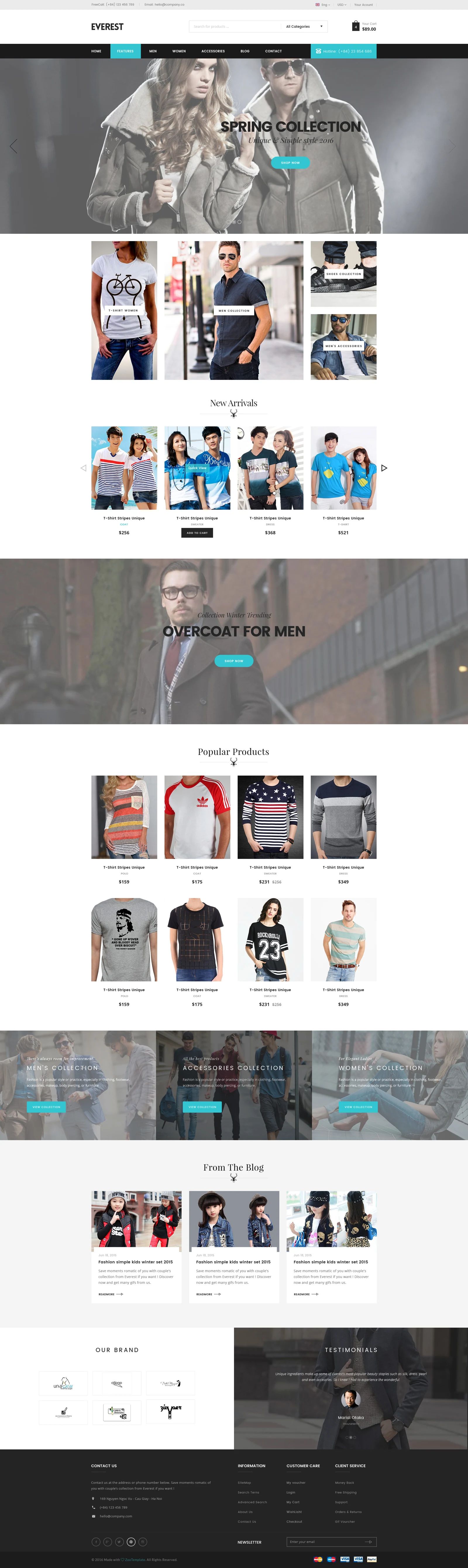Fashion storefront — Websites portfolio
