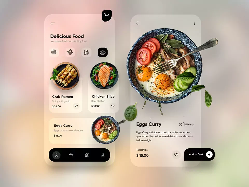 Food ordering app — Mobile Apps portfolio