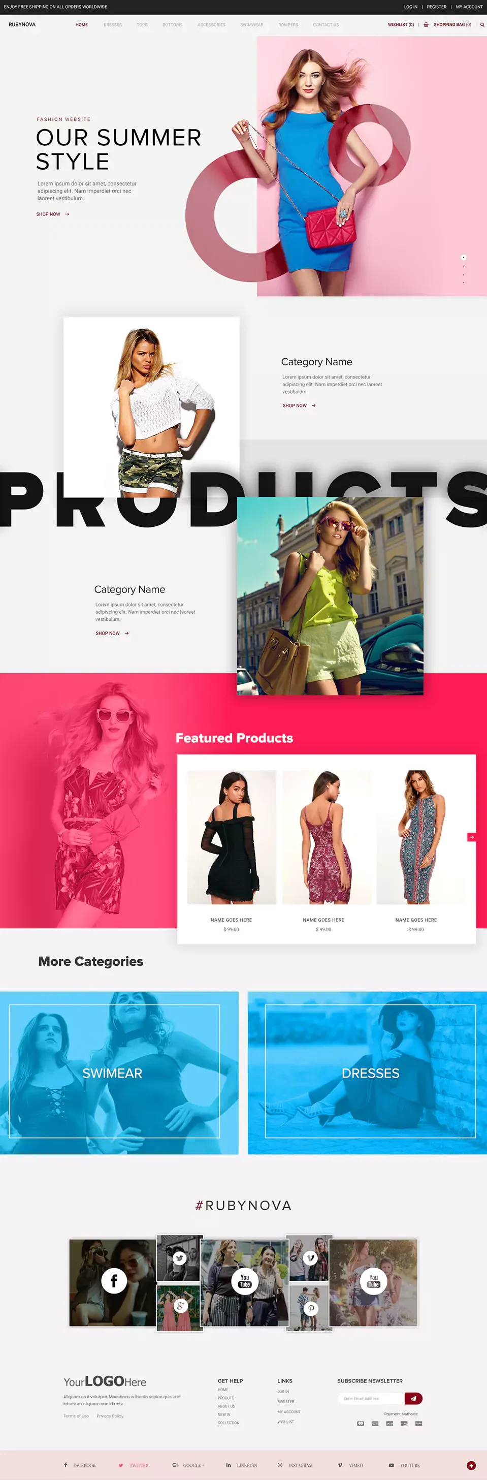 Fashion & accessories — Websites portfolio