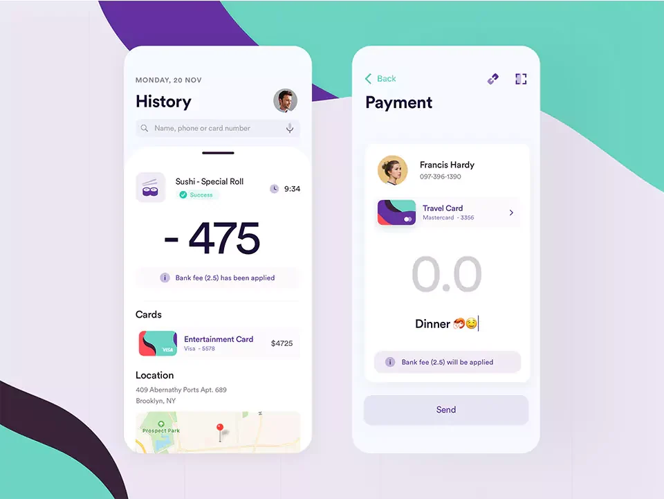 Payments app — Mobile Apps portfolio
