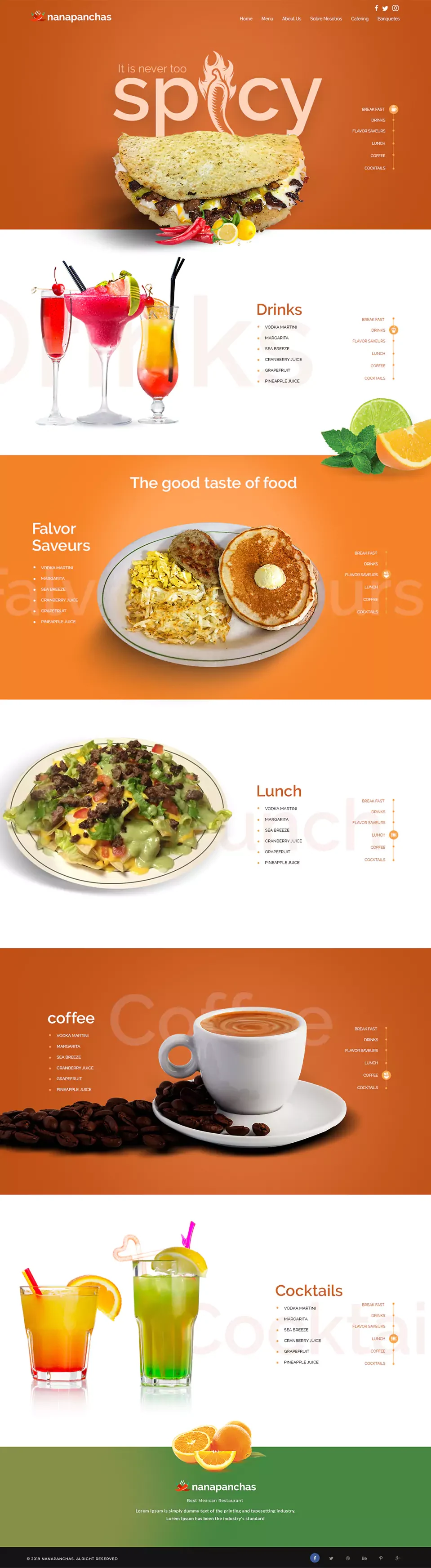 Food & restaurant — Websites portfolio