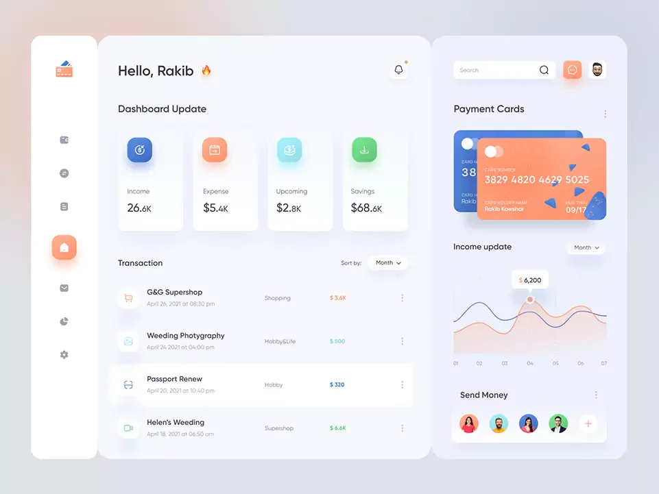 Personal finance dashboard — Dashboards portfolio