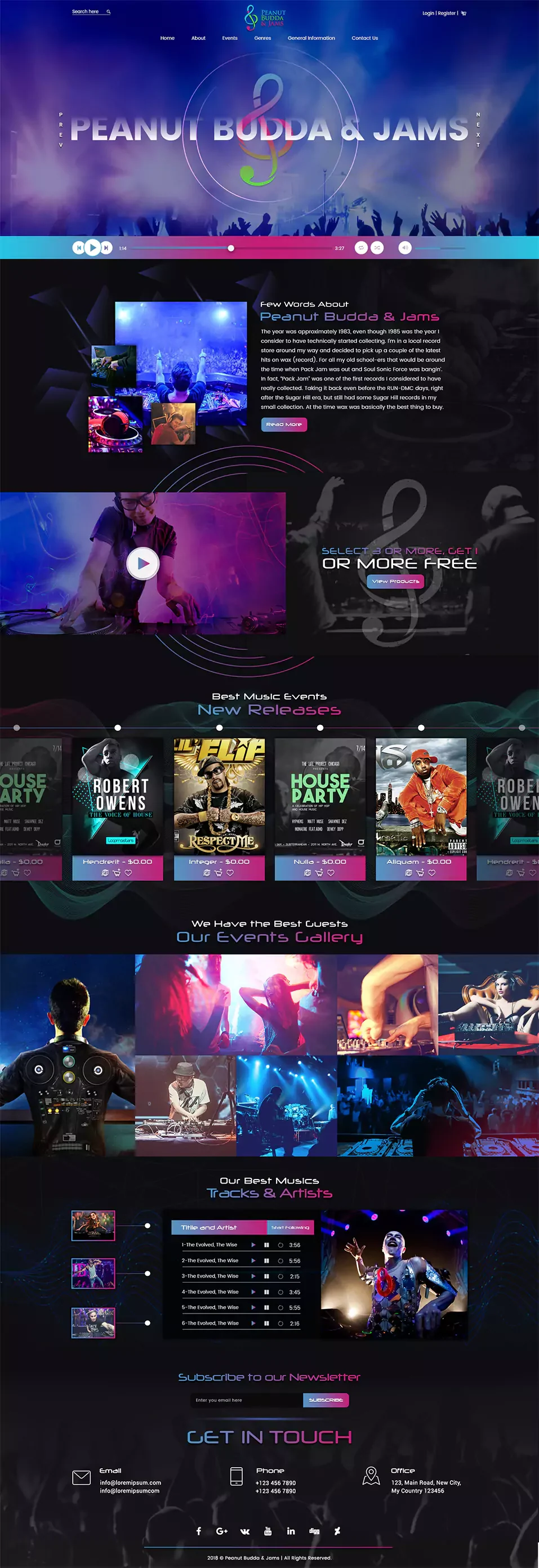 Music & entertainment — Websites portfolio
