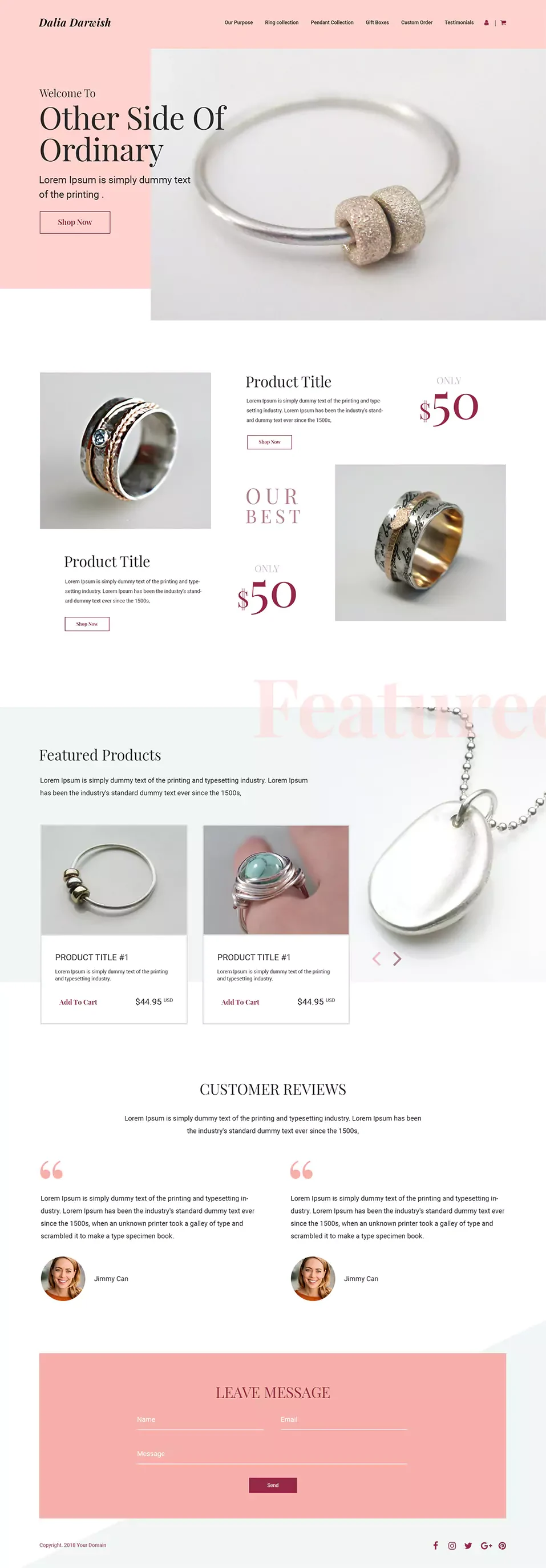 Jewellery & accessories — Websites portfolio