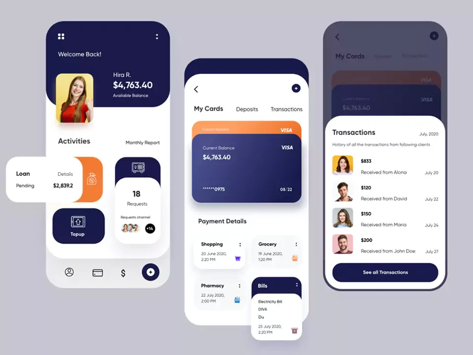 Mobile banking app — Mobile Apps portfolio